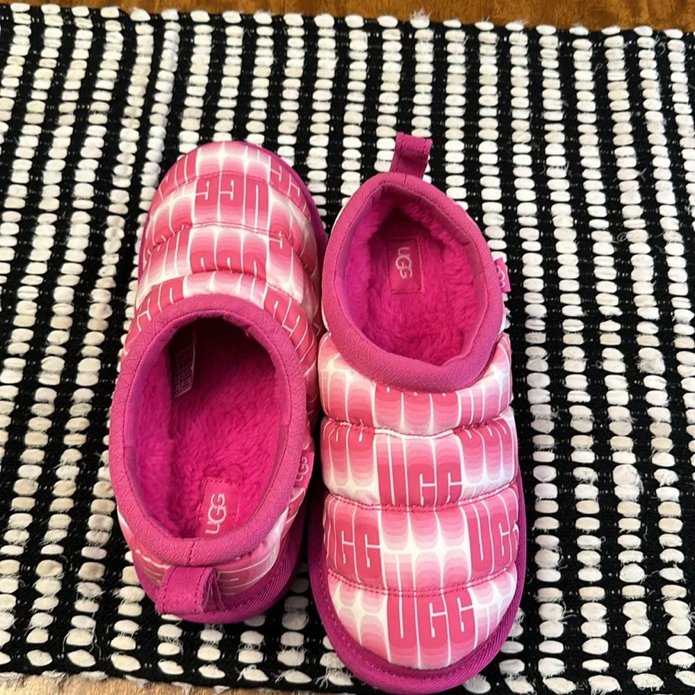 Ugg Kids' Tasman LTA Wavelength Textile Clogs in Rock Rose/White, Size 4
